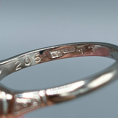 Fine Rubalite, Diamond & Platinum Ring