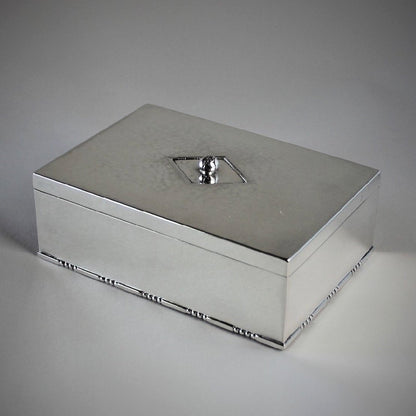 Estate Georg Jensen Sterling Silver Keepsake Box, Design 329