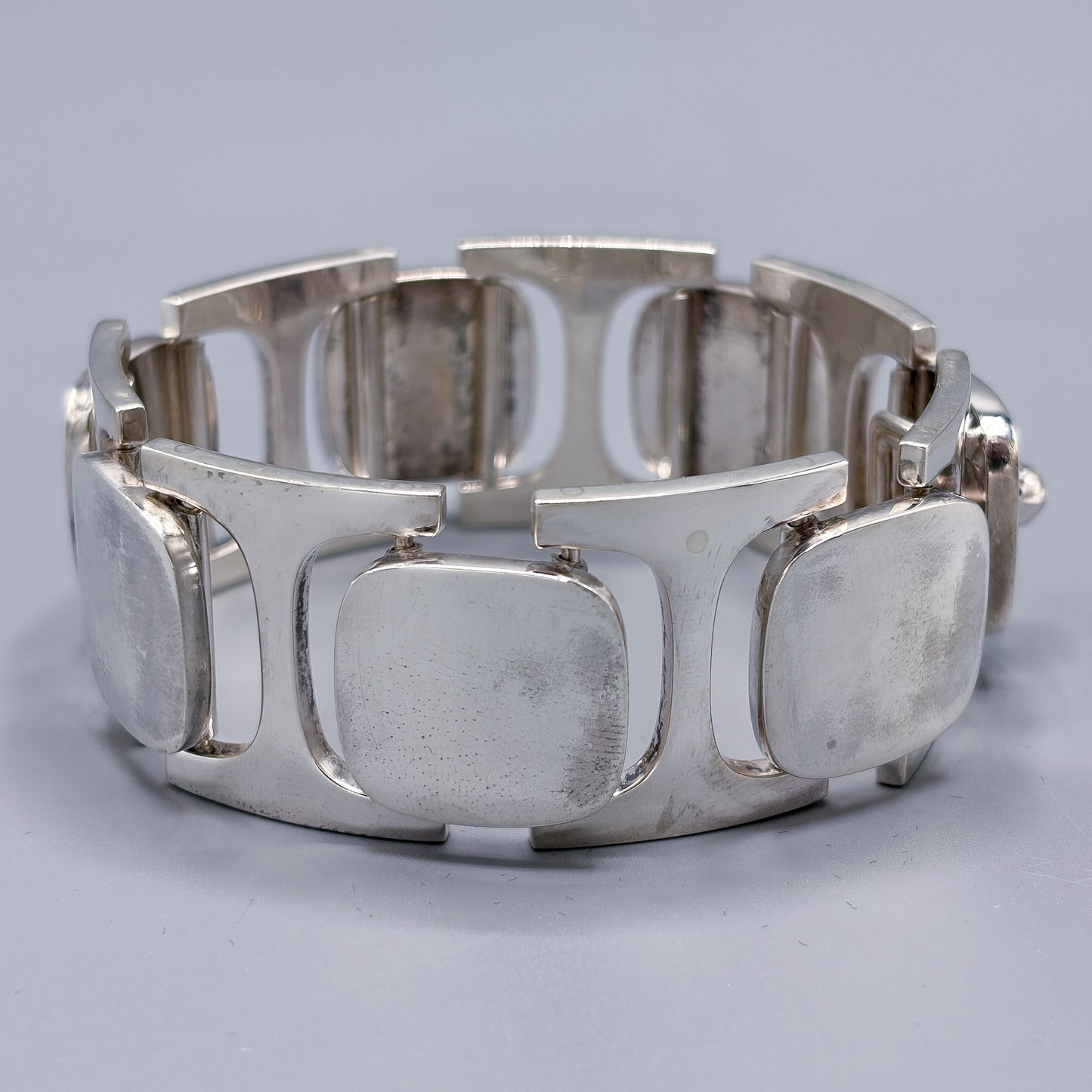 Estate Sterling Silver Modern Bracelet by Bent Knudsen
