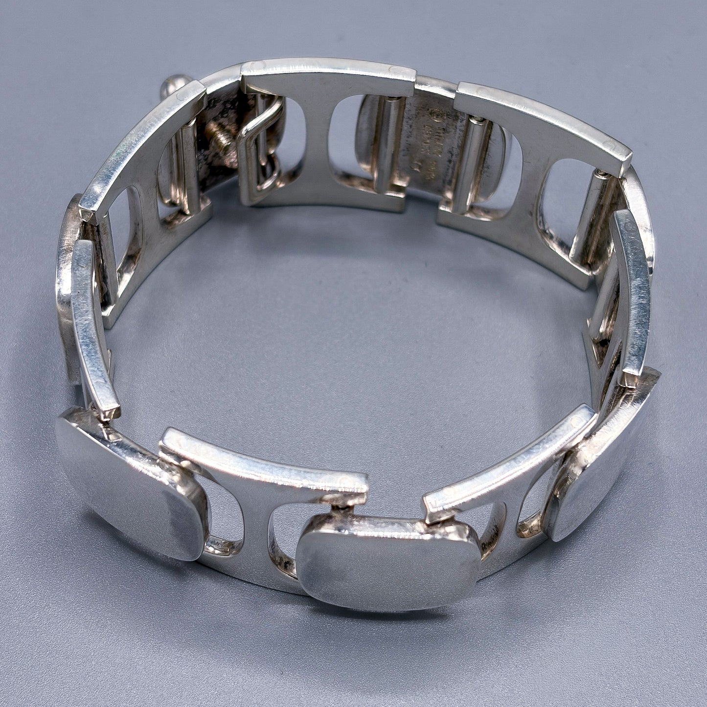 Estate Sterling Silver Modern Bracelet by Bent Knudsen