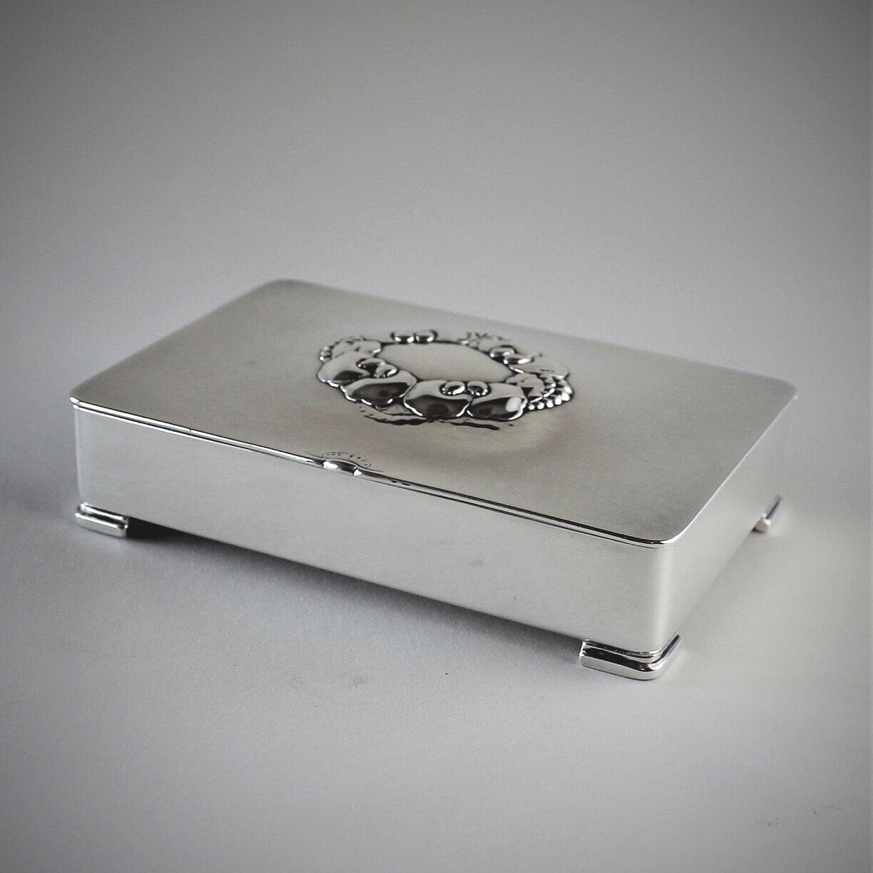 Georg Jensen Sterling Silver Keepsake Box, No. 507B by Gundorph Albertus