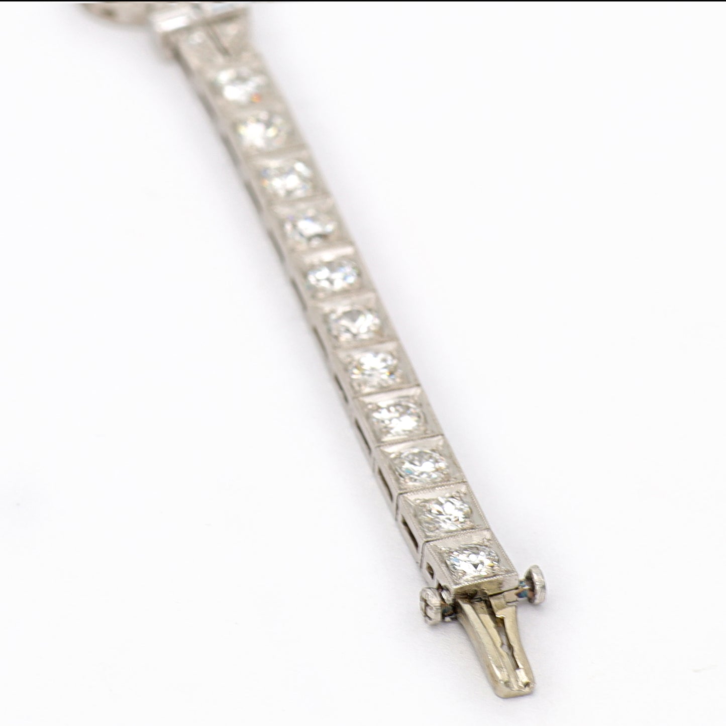 Estate Art Deco Platinum Diamond Bracelet
