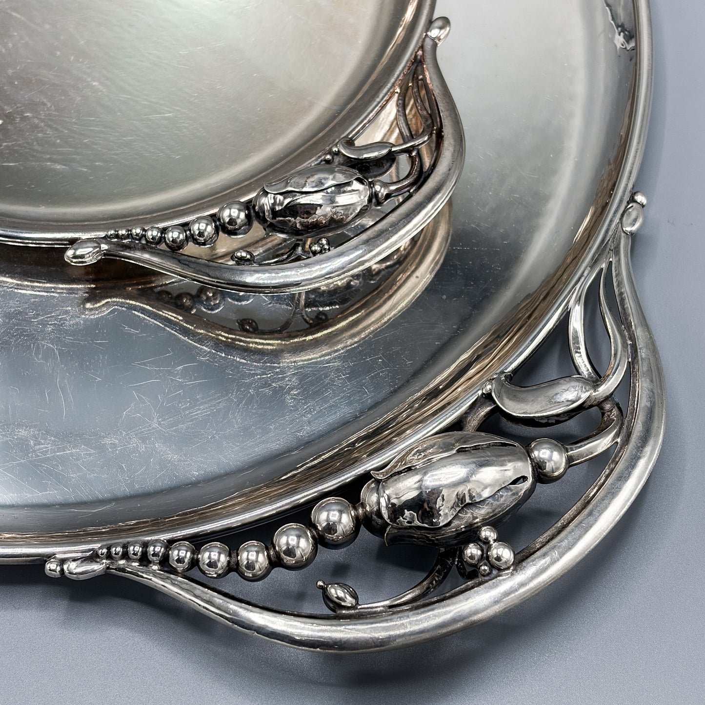 Georg Jensen Sterling Silver Serving Tray no2H