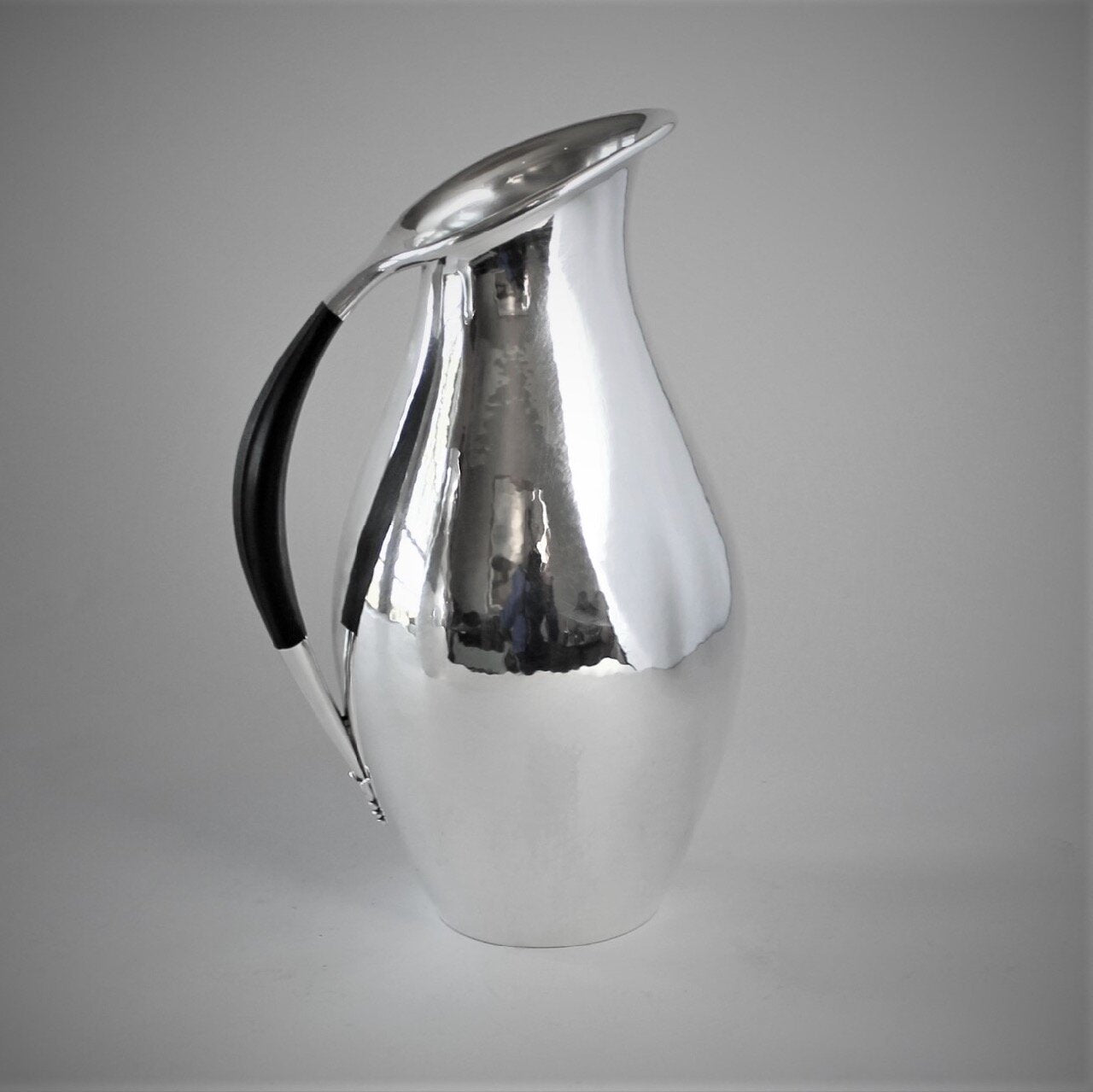 Georg Jensen Sterling Silver Extra Large Pitcher with Ebony Handle, No.432F by Johan Rohde