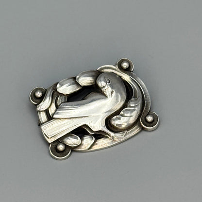 Estate Georg Jensen Sterling Silver Bird Brooch No. 209 by Kristian Mohl-Hansen