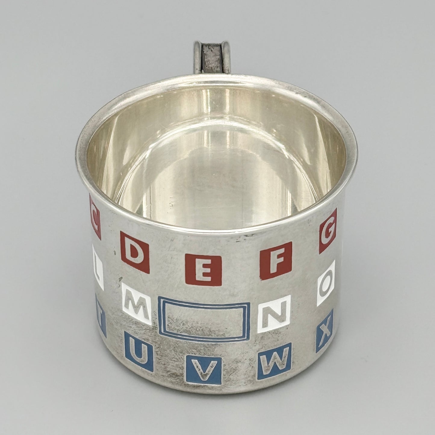 Estate Sterling Silver Child's Alphabet Cup