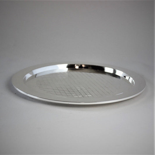 Georg Jensen Sterling Silver Round Drinks Tray, No.819A by Sigvard Bernadotte