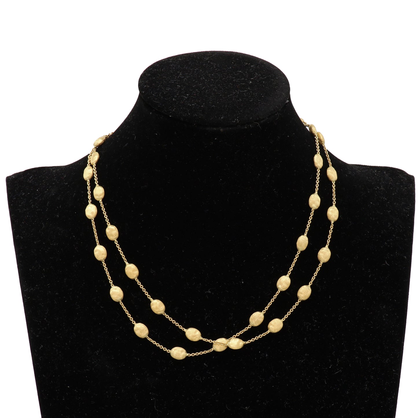 Estate Marco Bicego 18K Yellow Gold Bean Chain Necklace