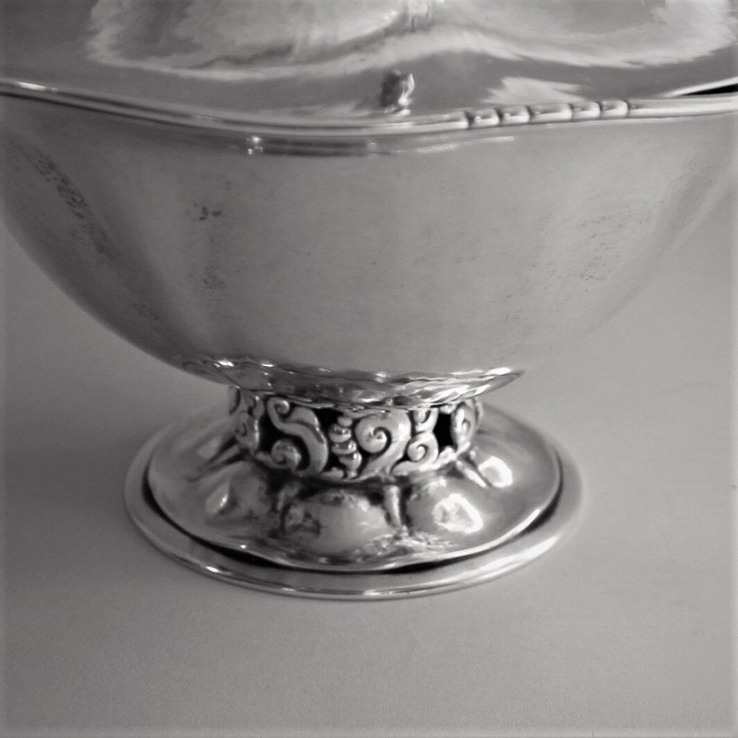 Peer Smed Large  Sterling Silver Covered Dish