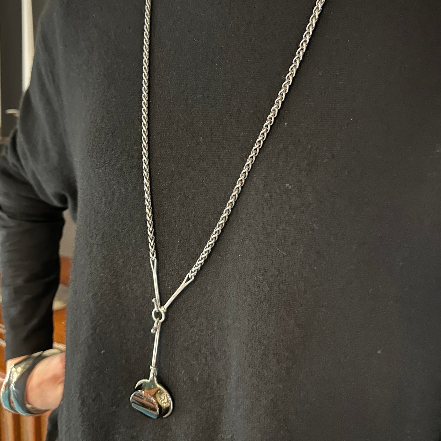 Estate Georg Jensen Vivianna Torun Heavy Wheat Chain No 297B