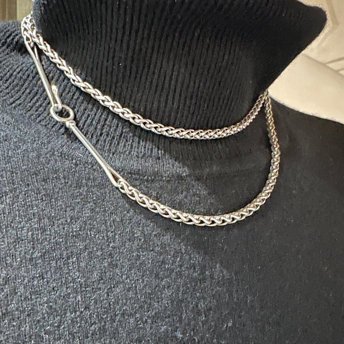 Estate Georg Jensen Vivianna Torun Heavy Wheat Chain No 297B