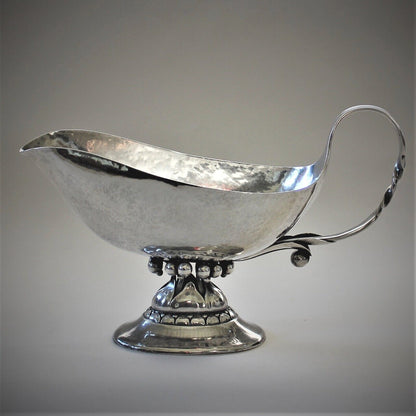 Georg Jensen Sterling Sauce Boat with English Import Marks from 1910