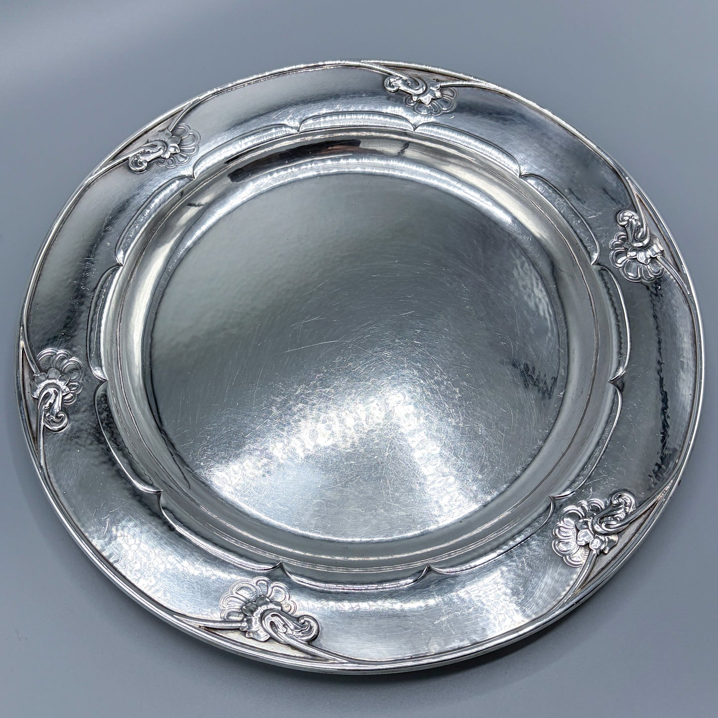 Estate Georg Jensen Large Sterling Silver Serving Platter no 232L