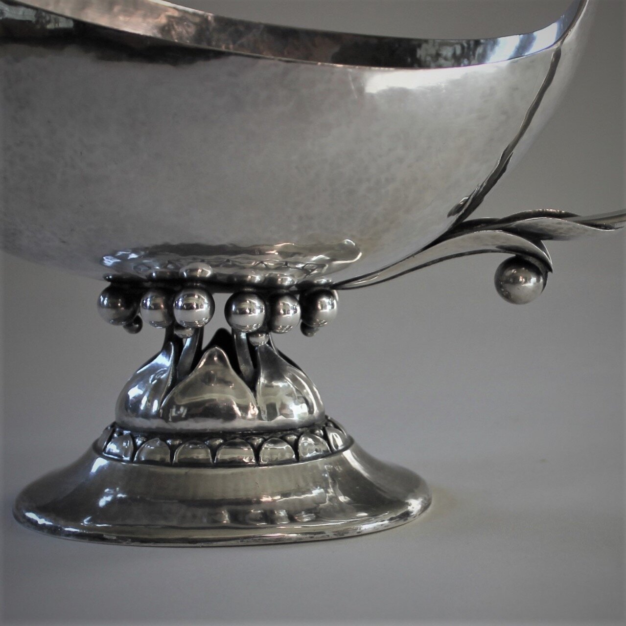 Georg Jensen Sterling Sauce Boat with English Import Marks from 1910