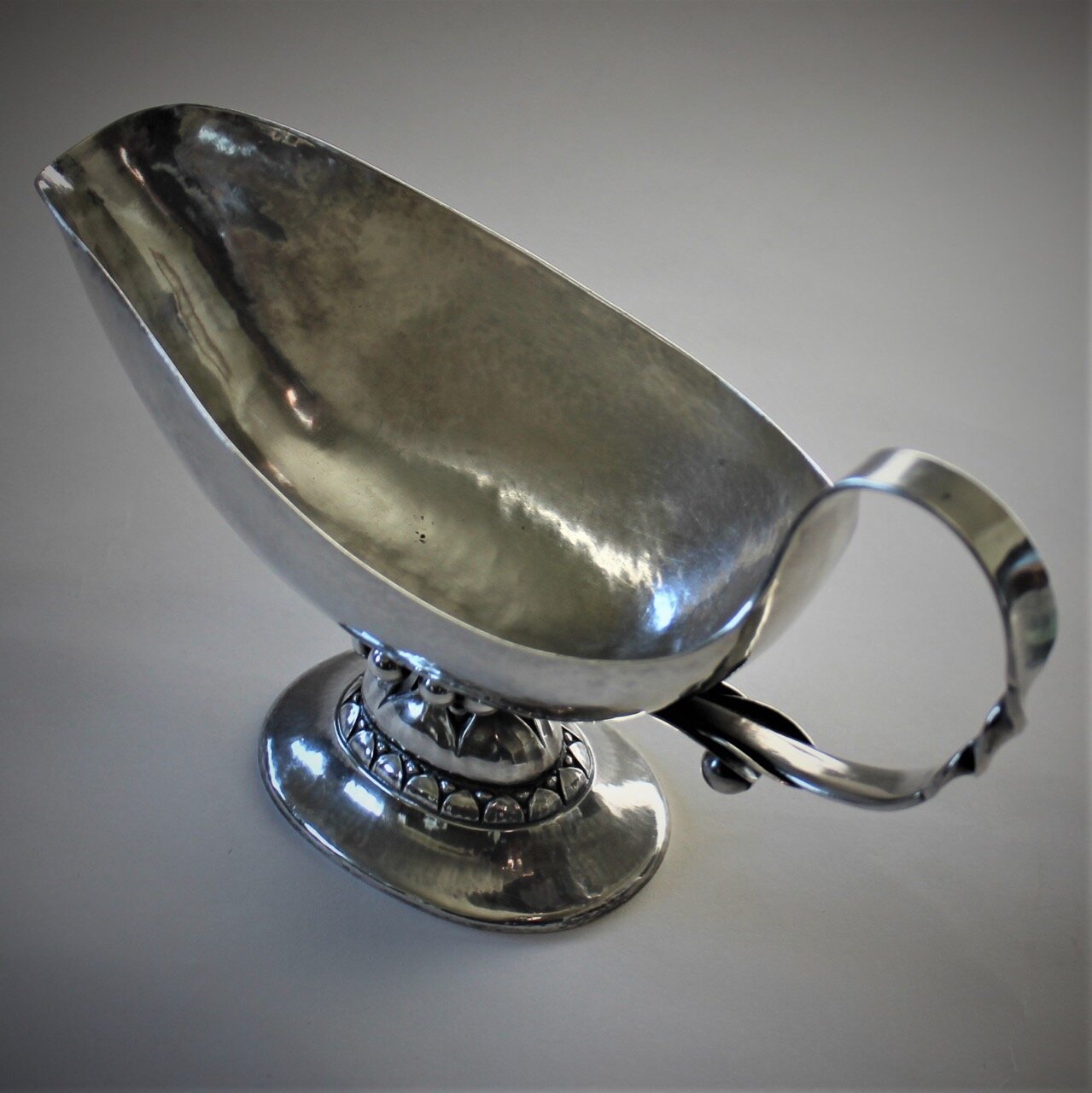 Georg Jensen Sterling Sauce Boat with English Import Marks from 1910