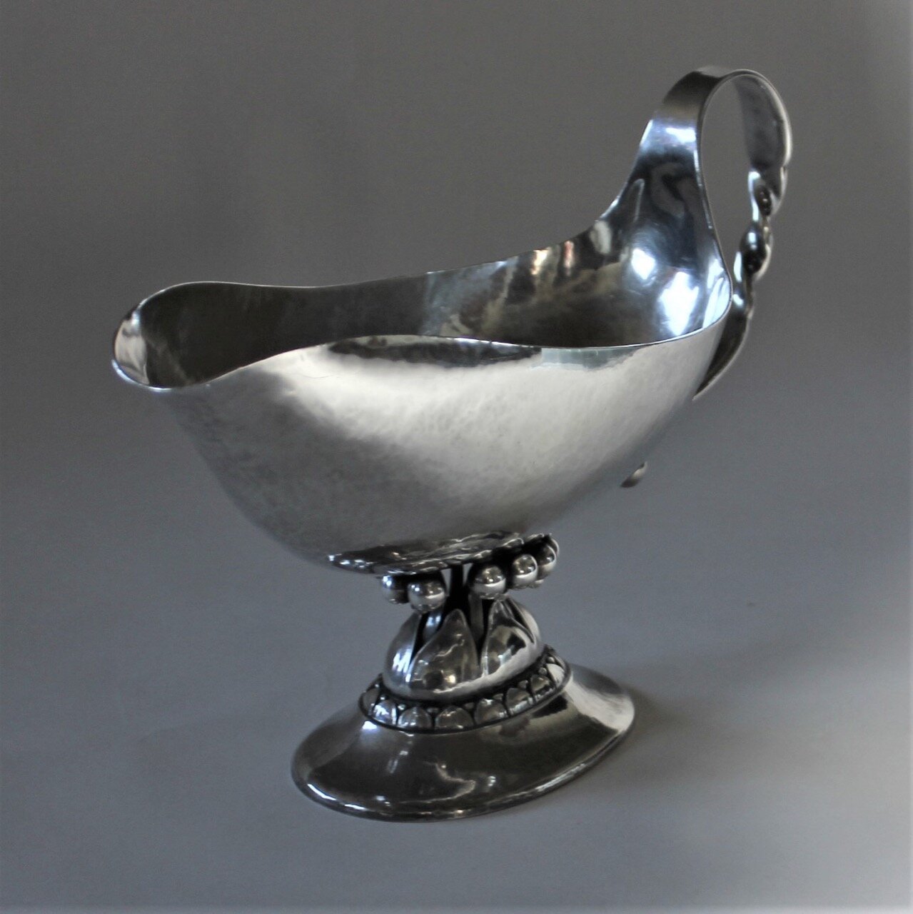 Georg Jensen Sterling Sauce Boat with English Import Marks from 1910