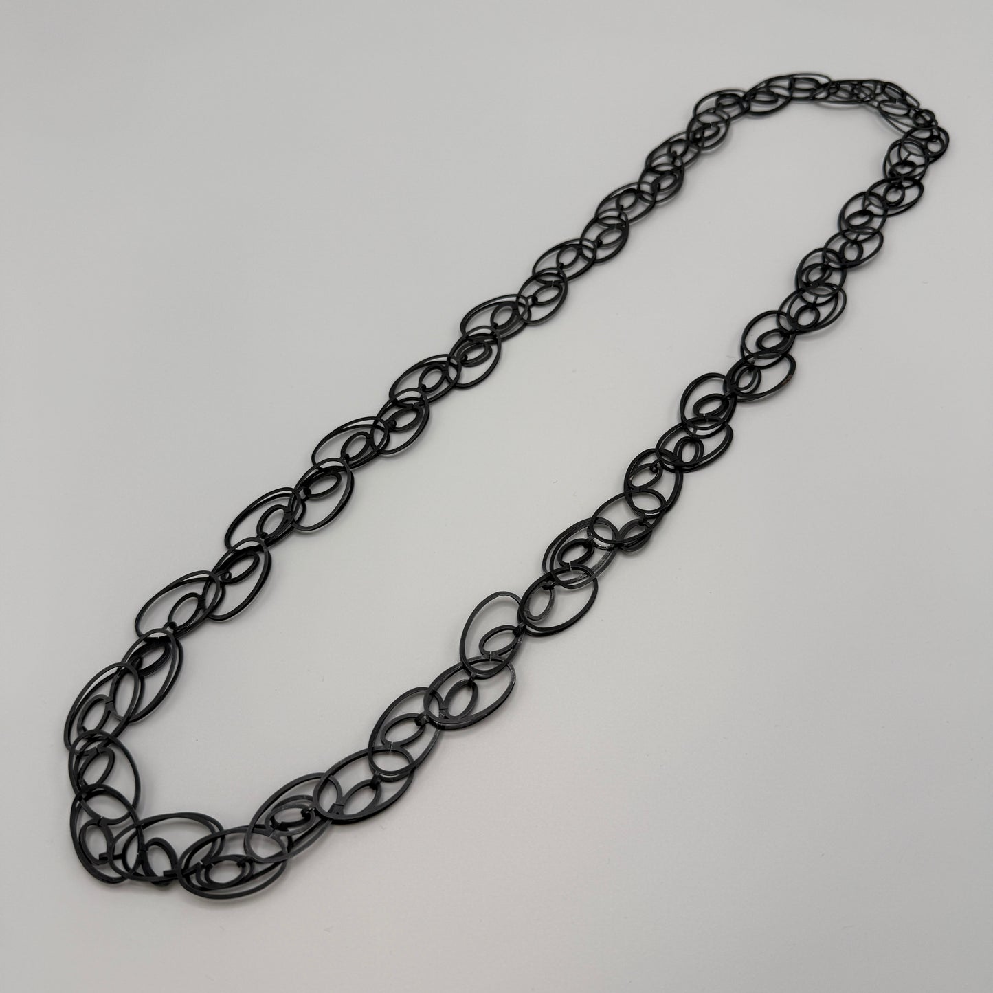 Estate Sterling Silver Artisan Link Necklace