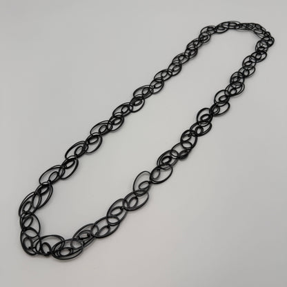 Estate Sterling Silver Artisan Link Necklace