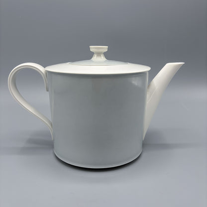 Estate KPM ARCADIA Pattern Gray & White Porcelain Teapot