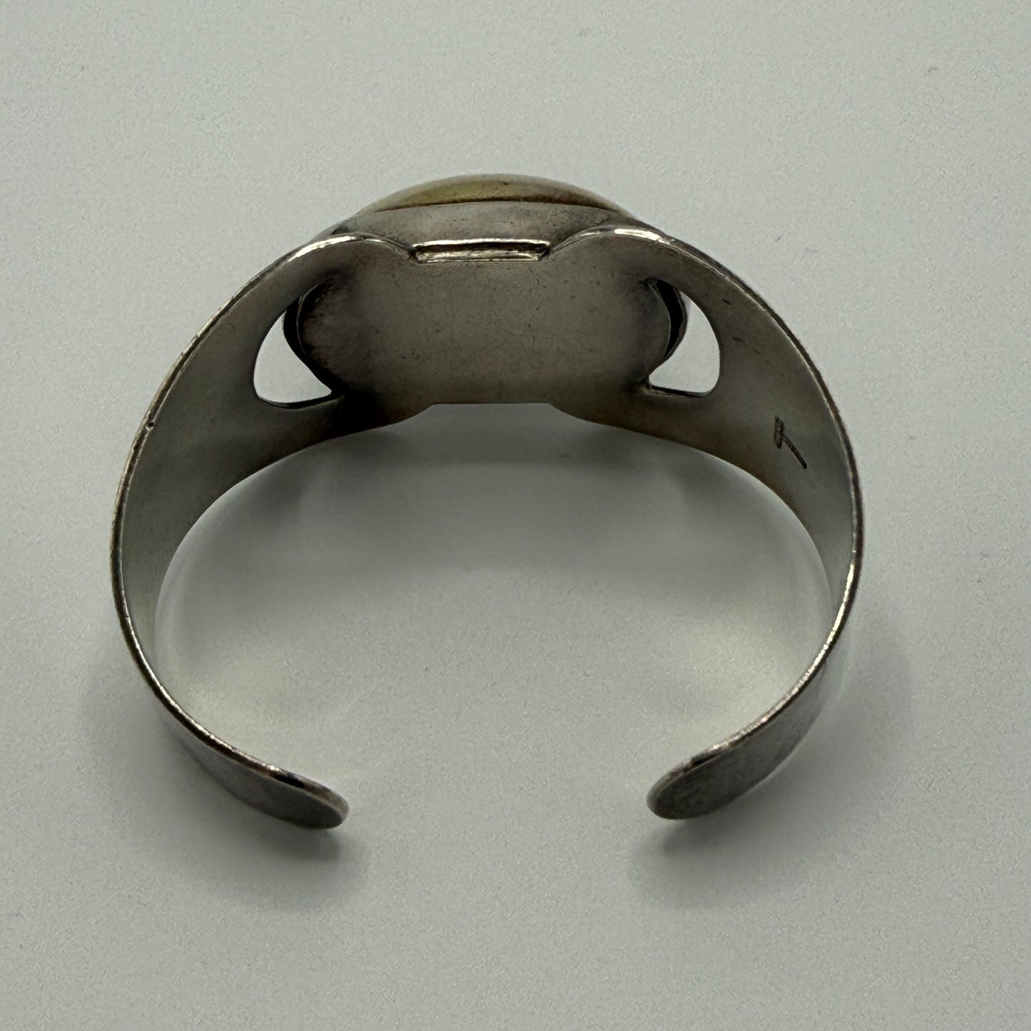 Estate Sterling Silver and Vermeil Cuff