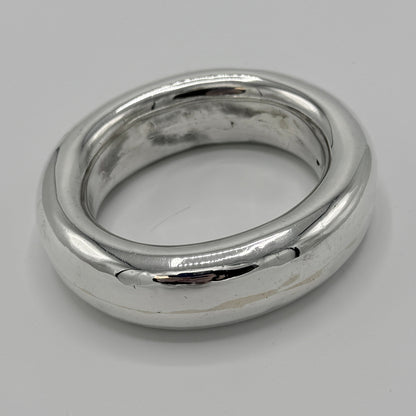 Estate Sterling Silver Doughnut Bangle