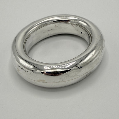 Estate Sterling Silver Doughnut Bangle