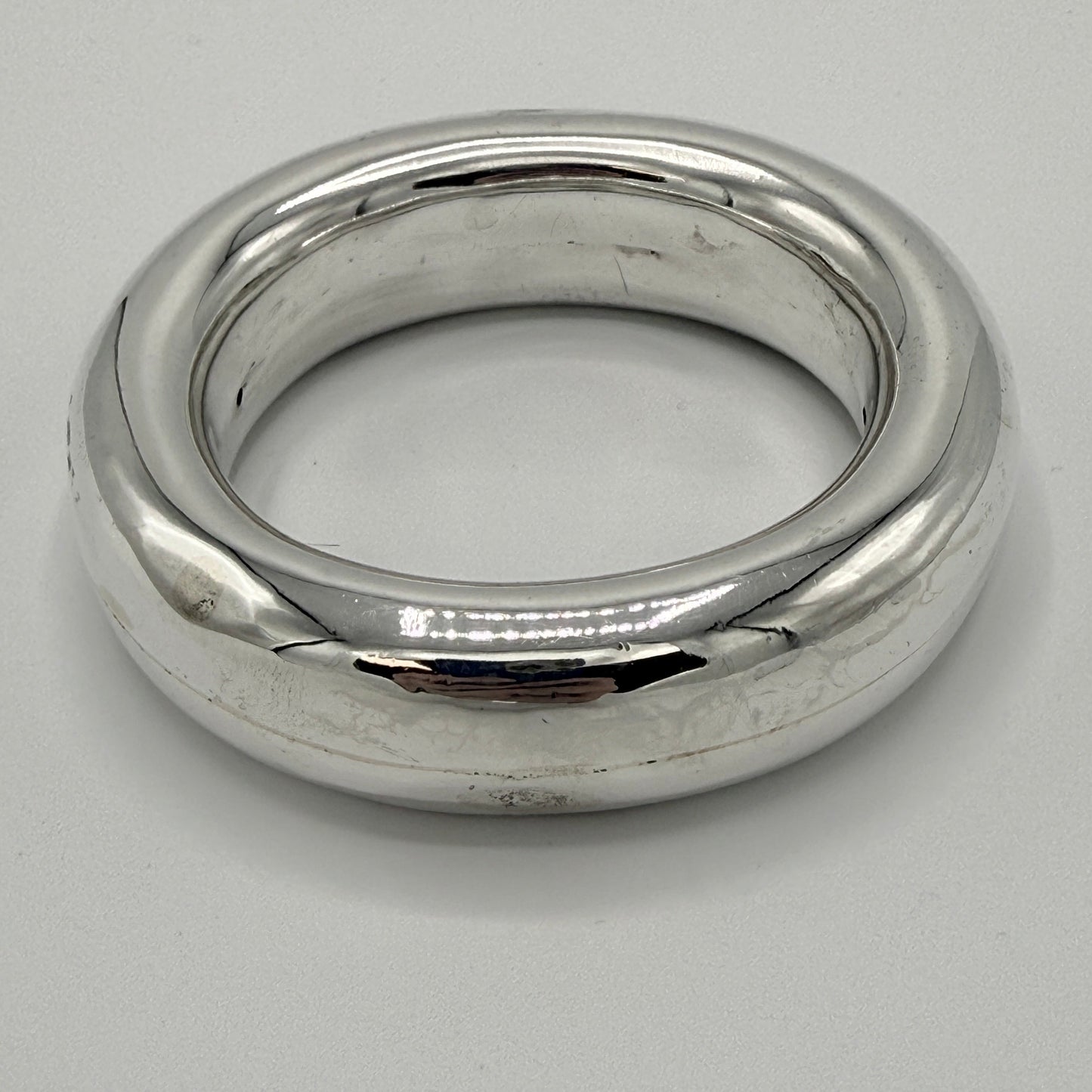 Estate Sterling Silver Doughnut Bangle