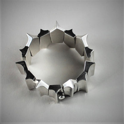 Los Castillos  Modernist Sterling Silver Bracelet