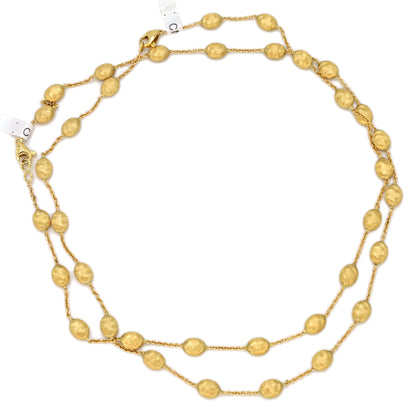 Estate Marco Bicego 18K Yellow Gold Bean Chain Necklace