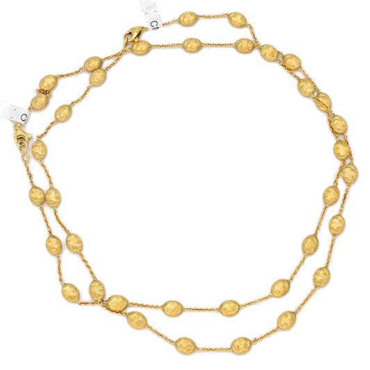 Estate Marco Bicego 18K Yellow Gold Bean Chain Necklace