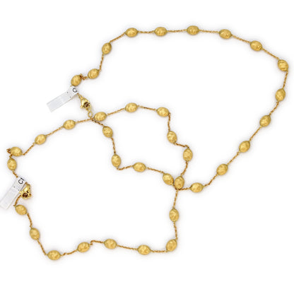 Estate Marco Bicego 18K Yellow Gold Bean Chain Necklace