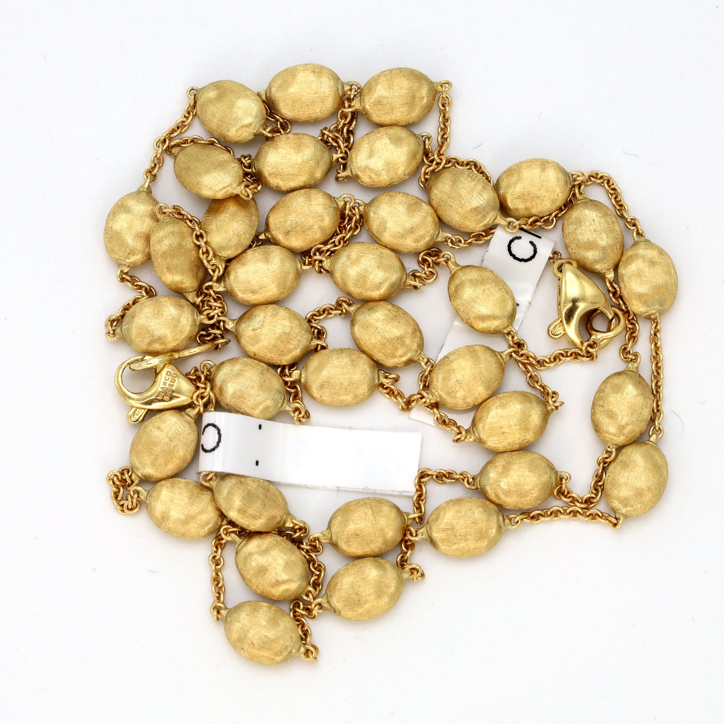 Estate Marco Bicego 18K Yellow Gold Bean Chain Necklace