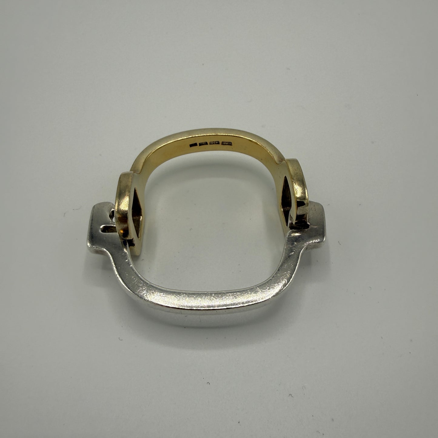 Estate Sterling Silver and Vermeil Bracelet