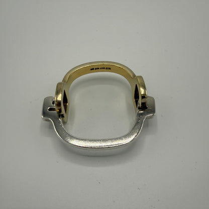 Estate Sterling Silver and Vermeil Bracelet
