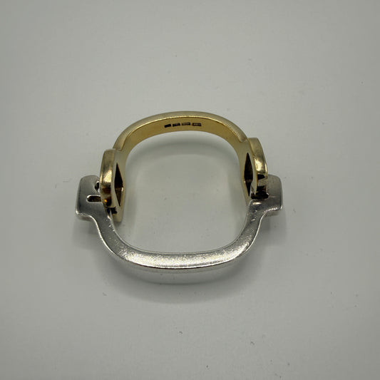 Estate Sterling Silver and Vermeil Bracelet