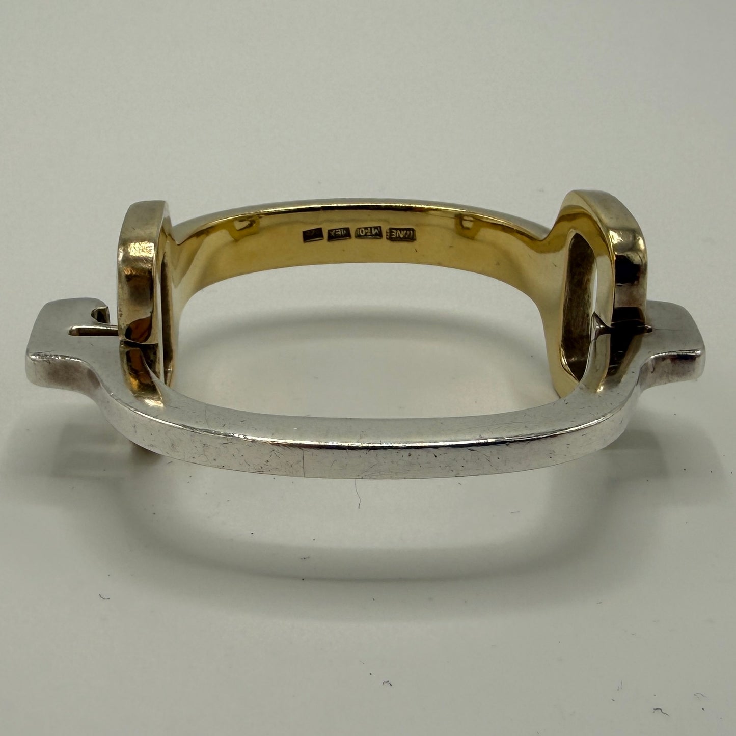 Estate Sterling Silver and Vermeil Bracelet