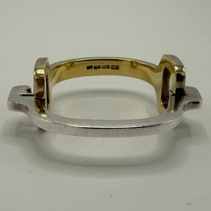 Estate Sterling Silver and Vermeil Bracelet