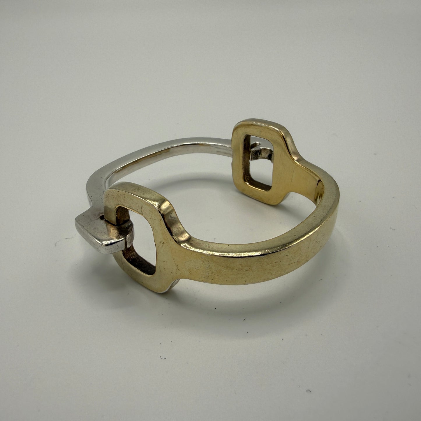 Estate Sterling Silver and Vermeil Bracelet