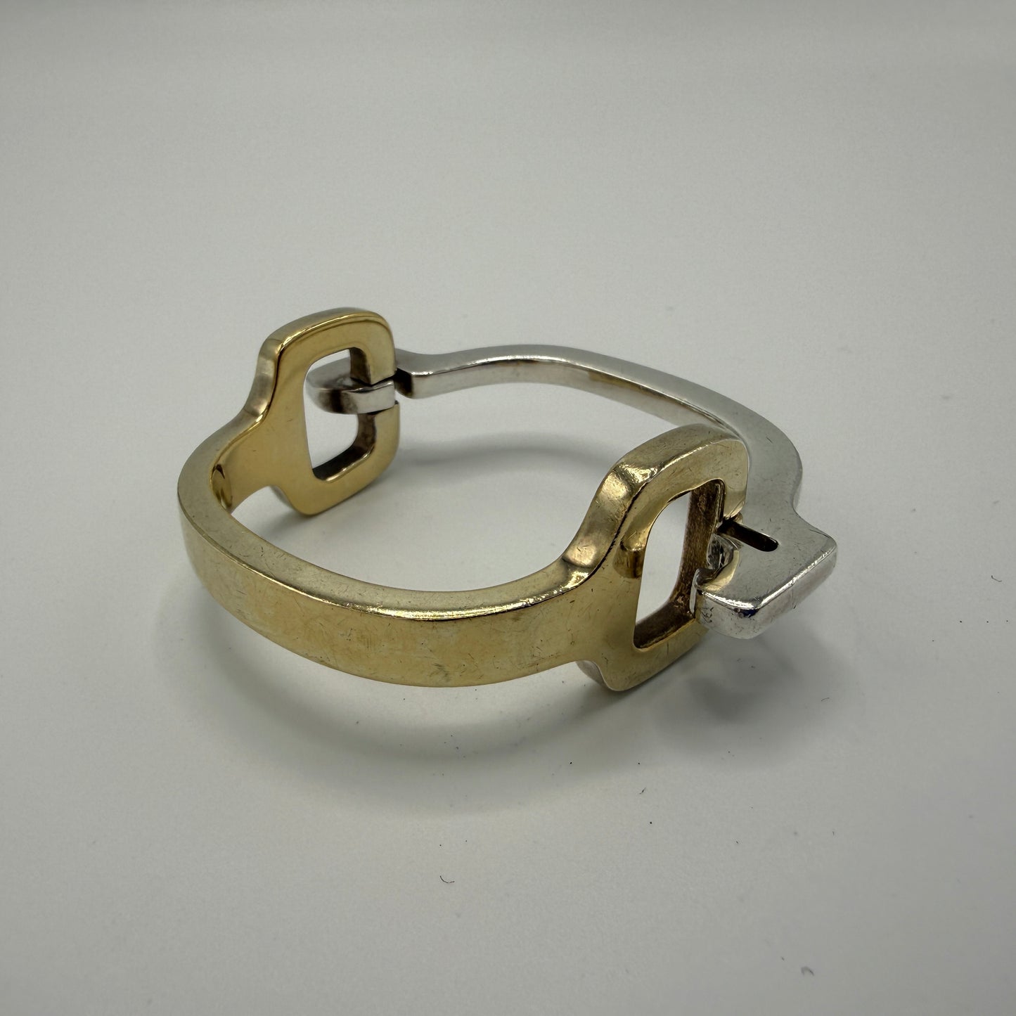 Estate Sterling Silver and Vermeil Bracelet