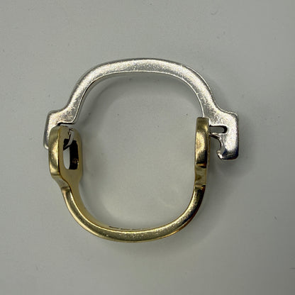 Estate Sterling Silver and Vermeil Bracelet