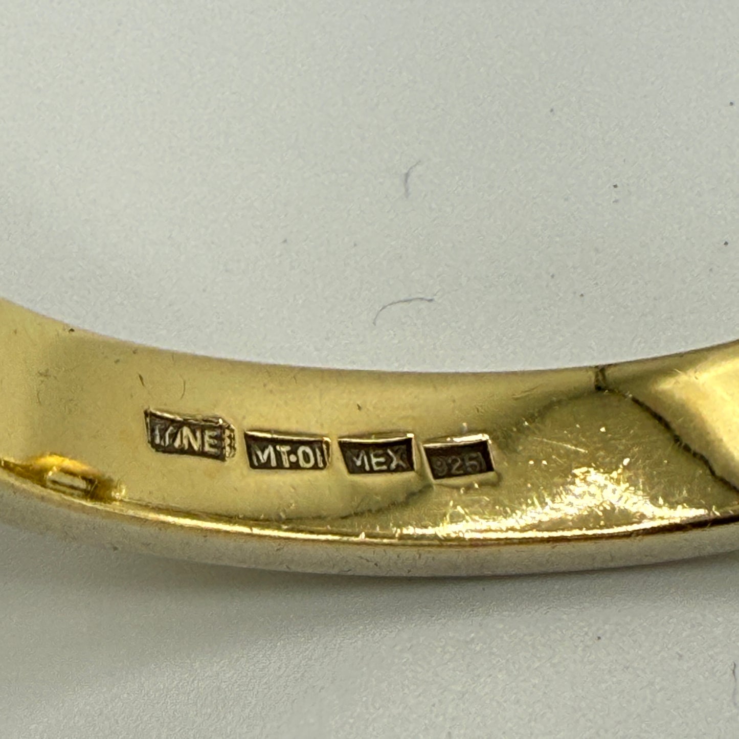 Estate Sterling Silver and Vermeil Bracelet