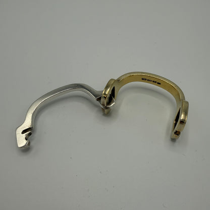 Estate Sterling Silver and Vermeil Bracelet