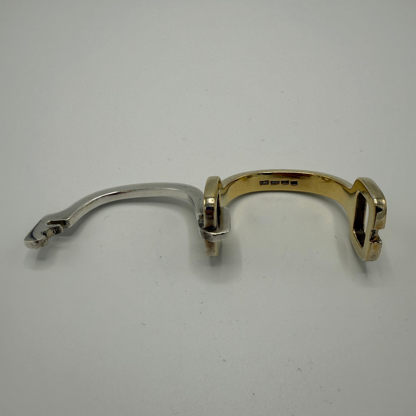 Estate Sterling Silver and Vermeil Bracelet