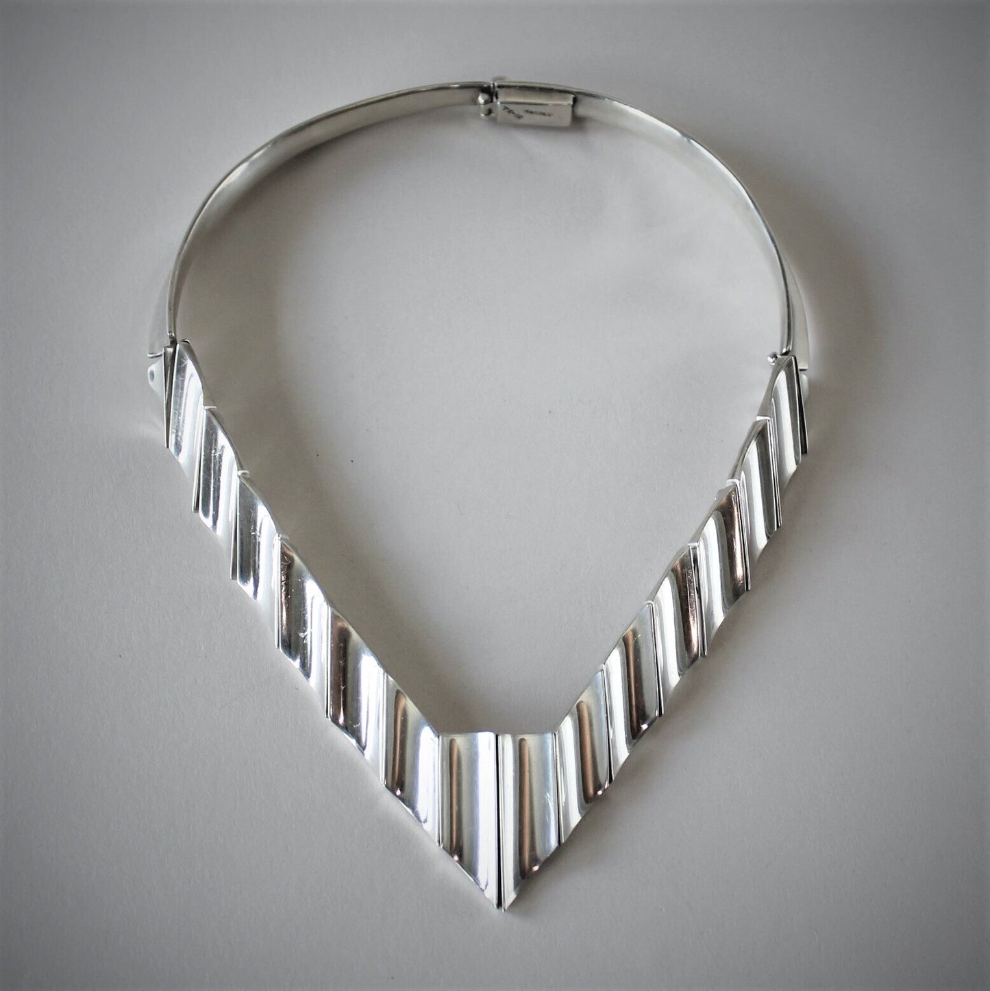 Mexican Modernist Sterling Silver Necklace