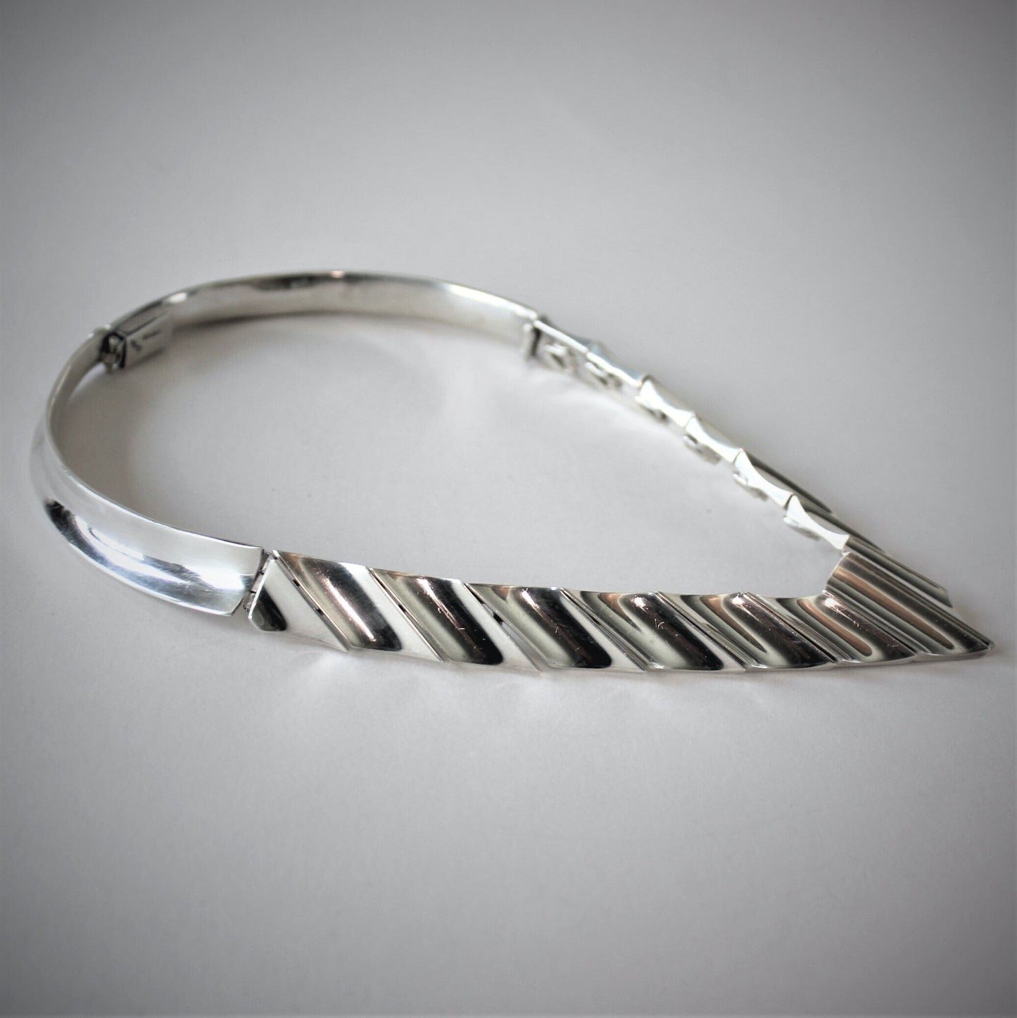 Mexican Modernist Sterling Silver Necklace