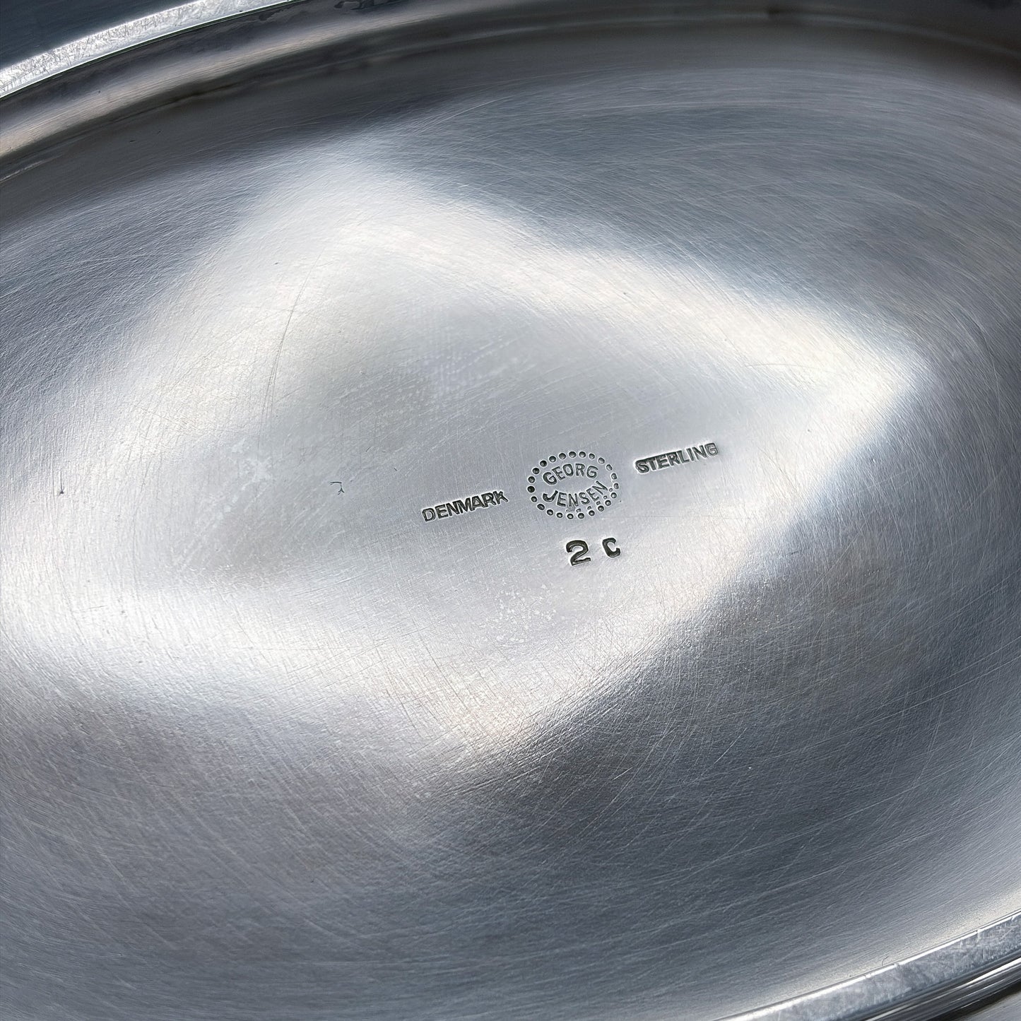 Antique Georg Jensen Sterling Silver Oval Lidded Serving Dish & Cover No 2C