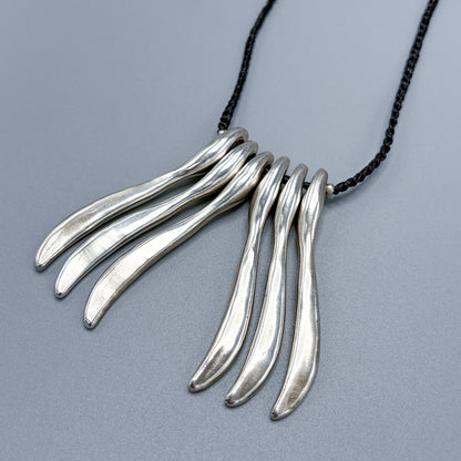 Estate Jill Platner Sterling Silver Large "Bones" Necklace