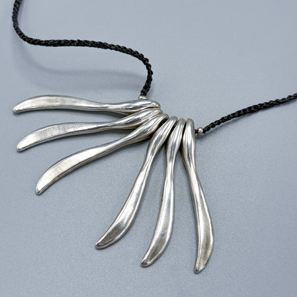 Estate Jill Platner Sterling Silver Large "Bones" Necklace