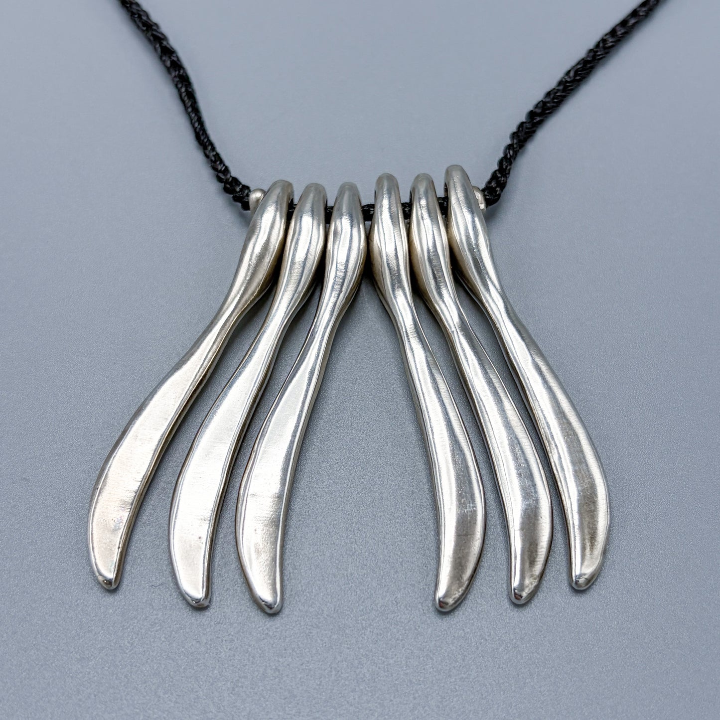 Estate Jill Platner Sterling Silver Large "Bones" Necklace