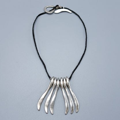 Estate Jill Platner Sterling Silver Large "Bones" Necklace